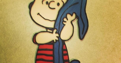 Erdnüsse Linus van Fell dom download frei stl Modell Printablescom 3d Modelle Kunst Design 2d Platten Logos 2dart Karikatur Cartoons Charlie Brown Farbdruck 3d print model - Mito3D