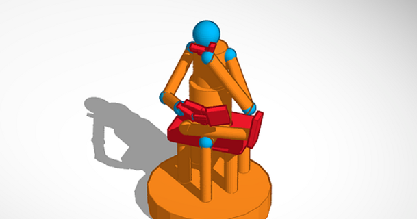 düşünmek that1seagull 3D modeller oyuncaklar oyunlar aksiyon rakamlar heykeller şekil heykelcik model heykel düşünür 3d print model - Mito3D