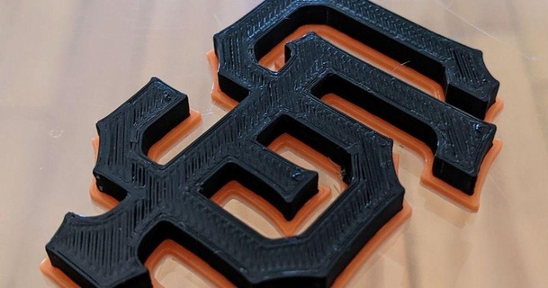 sf gigantes logo gleonard3 3D modelos Arte diseño 2D platos logos thingiverse 3d print model - Mito3D