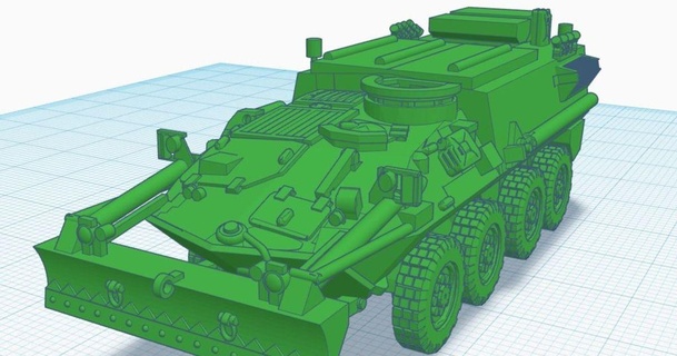 1 100 bisonte signor bonzai000 3D Modelli giocattoli Giochi veicoli apc esercito caffetteria canadese 3d print model - Mito3D