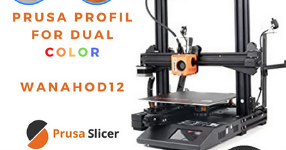 profil prusa dual color wanhao d12 waikikiprod 3D Models Hobby & Makers Other Ideas dualstrusion dualcolor dualextruder 3D print model - Mito3D