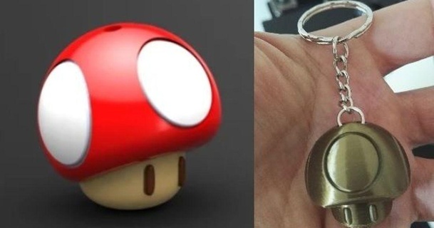 mantar Mario anahtarlık waikikiprod 3D modeller moda Aksesuarlar 3dkeychain 3dkeychains aksesuarlar aksesuar Champignon 3d print model - Mito3D