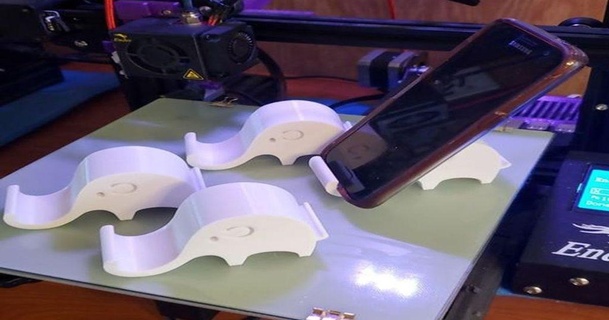 elefante phone suporte rabo orelhas d3dorsett 3D modelos mundo varreduras animais celular thingiverse 3d print model - Mito3D