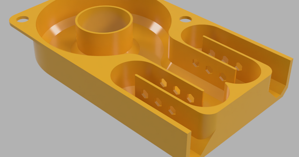 Ventilator Schalldämpfer v10 psu grizzie17 3D Modelle Drucker Zubehör ender3 neptune2 neptune3 3d print model - Mito3D