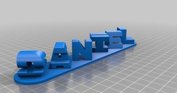 personnalisé tripler lettre blocs ambigramme jmpub 3D modèles art conception 2D assiettes logos chose universelle 3d print model - Mito3D