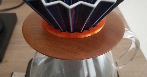 interface plate origami dripper kvasir13 3D Models Household Kitchen coffee pourover 3d print model - Mito3D
