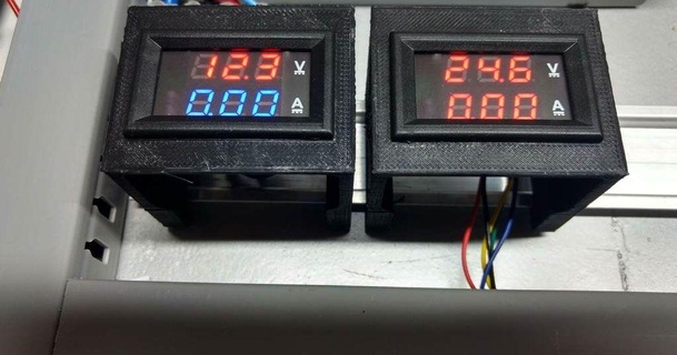 voltage meter enclosure din rail sricanesh 3D Models Hobby & Makers Electronics case current 3d print model - Mito3D