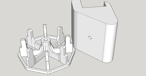 filament bobine titulaire soutien filet a6 daryde 3D modèles imprimantes accessoires chose universelle 3d print model - Mito3D