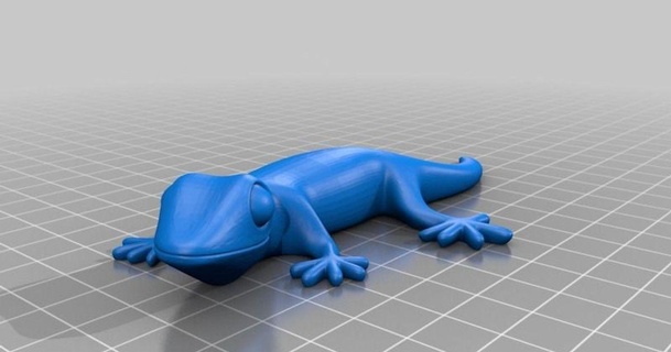 geko örgü temizlenmiş tıkalı 3D modeller Sanat tasarım heykeller şeytani 3d print model - Mito3D