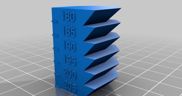 anpassbar Hitze Turm verstopft 3D Modelle Drucker Prüfung Wärmeturm Temperatur thingiverse 3d print model - Mito3D
