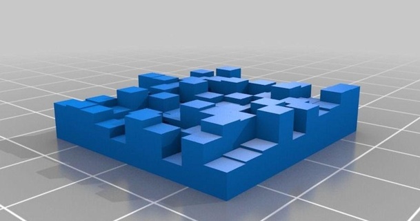 anpassbar zufällig Fliese verstopft 3D Modelle Kunst Design Designs Zufälligkeit Zufallsziegel Oberfläche 3d print model - Mito3D