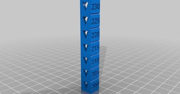 kalibrasyon kule 200 230 tıkalı 3D modeller yazıcılar Ölçek özelleştirilmiş şeytani 3d print model - Mito3D
