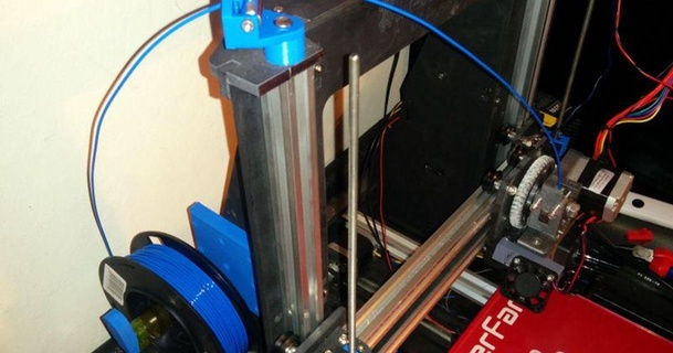 Makerfarm Prusa i3v biriktirmek Kulp destek tıkalı 3D modeller yazıcılar yükseltmeler iplik filament havuzu kılavuzu filamantholder makara tutucusu 3d print model - Mito3D