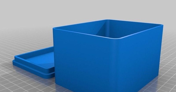 Customizável arredondado caixa entupido 3D modelos casa equipamento recipiente personalizador Caixa aberta bandeja 3d print model - Mito3D