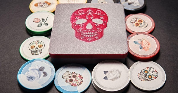 skull game - tokens box yelloy 3D Models Toys & Games Board bluffing 3d print model - Mito3D