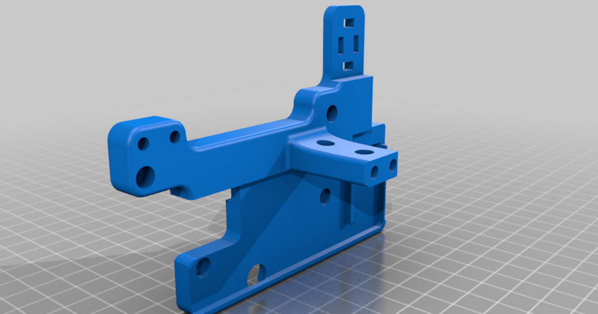 anycubic Chiron h2 Extruder Backplate ckvsoft 3D Modelle Drucker Upgrades anycubicchiron biquh2 bltouchmount 3D print model - Mito3D