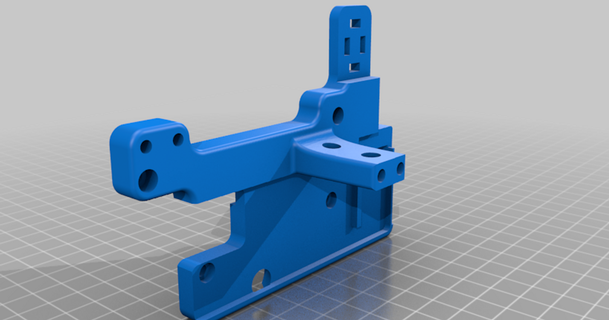 anycubic Chiron h2 Extruder Backplate ckvsoft 3D Modelle Drucker Upgrades anycubicchiron biquh2 bltouchmount 3d print model - Mito3D