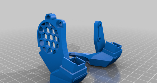 ck biqu h2 ventilateur canal ckvsoft 3D modèles imprimantes mises niveau 5015fanduct biquh2 dualfan extrudeuse chose universelle 3d print model - Mito3D