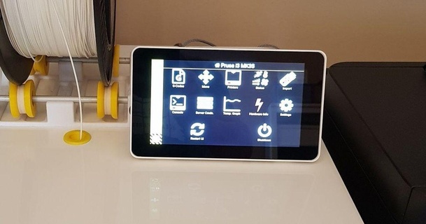 Himbeere pi 7 inch berühren Bildschirm Anzeige Stand andreas 3D Modelle Hobby Macher Elektronik thingiverse 3d print model - Mito3D