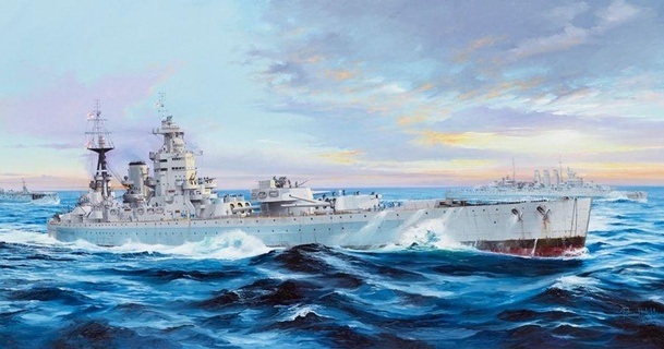hms Rodney fantôme fabuleux 3D modèles jouets Jeux bataille navale bateau naval navalminiature navire 3d print model - Mito3D