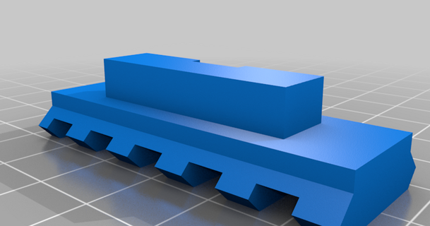 verticale foregrip bipiede inserire rotaia bigblockdoug 3D Modelli passatempo creatori idee thingiverse 3d print model - Mito3D