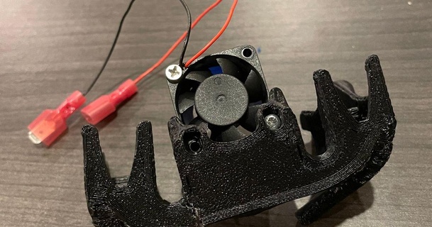 e3d vulcano dual 5015 fan sudario montare f1scherman 3D Modelli stampanti aggiornamenti 3d print model - Mito3D