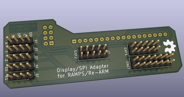 tmc2130 rampe re arm adattatore pcb sali 3D Modelli stampanti Accessori ramps14 riarmare thingiverse 3d print model - Mito3D