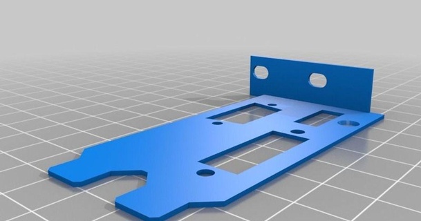 double width low profile gpu staffa sali 3D Modelli gadget computer pcie thingiverse 3d print model - Mito3D