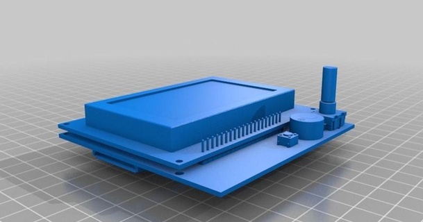 reprapdiscount pieno grafico inteligente controller sali 3D Modelli stampanti aggiornamenti 3dmodel lcd12864 thingiverse 3d print model - Mito3D