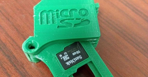 microsd Conservazione scatola sali 3D Modelli gadget microsdcardholder thingiverse 3d print model - Mito3D
