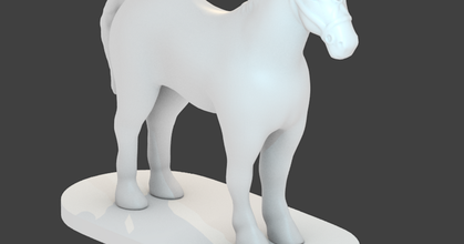 horse tycho download free stl model printablescom 3d models toys & games action figures statues dungeonsanddragons miniature 3d print model - Mito3D