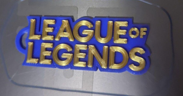 league legends keychain abdeel94 3D Models Art & Design 2D Plates Logos 2dlogo brand leagueoflegends 3d print model - Mito3D