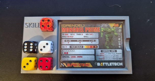 battletech alpha strike card holder gangris 3D Models Toys & Games Board 3d print model - Mito3D