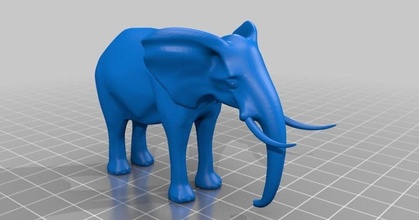 elephant tycho download free stl model printablescom 3d models world & scans animals animal miniature tabletop 3d print model - Mito3D