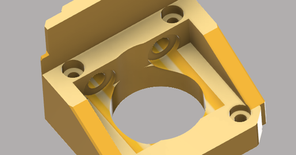 Ender 3 Motor montieren fliegend Goldgrube 3D Modelle Drucker Upgrades thingiverse 3d print model - Mito3D