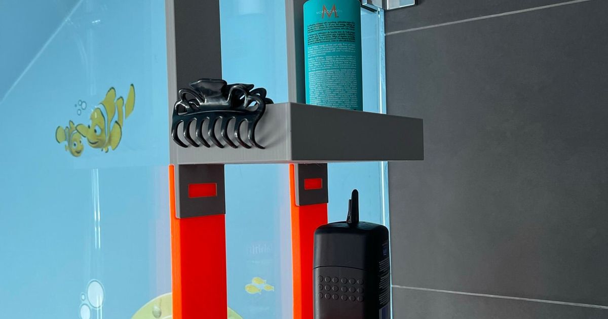 modular vaso colgando ducha estante vdmsam 3D modelos casa baño 3D print model - Mito3D