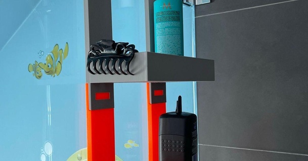 modulare bicchiere sospeso doccia mensola vdmsam 3D Modelli domestico bagno 3d print model - Mito3D