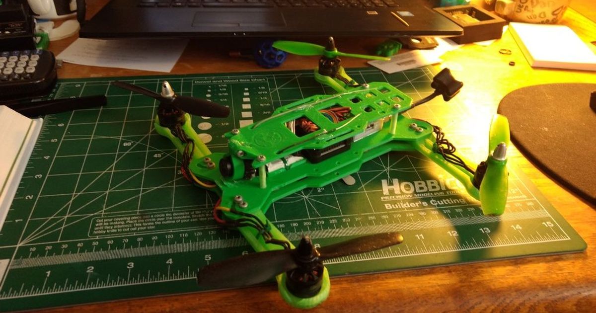 mnp 275 Quadcopter Robobear Designs 3D Modelle Hobby Macher RC Robotik fpvracing Rahmen thingiverse 3D print model - Mito3D