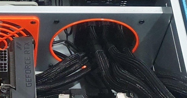 4u server case 120mm fan hole cable guard fletcher 3D Models Gadgets Computers adapter bracket 3d print model - Mito3D