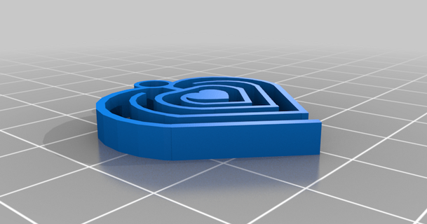 cuore labirinto appendiabiti hansgl 3D Modelli moda Accessori thingiverse 3d print model - Mito3D