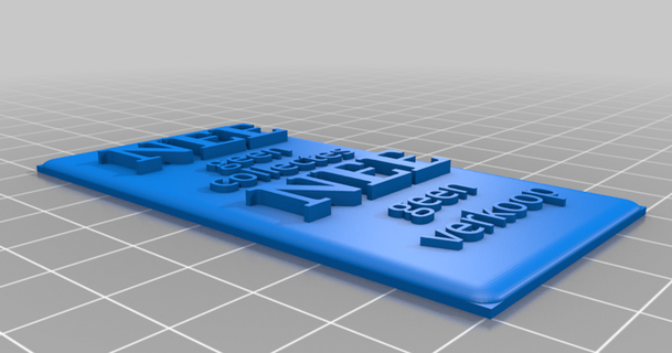 nee-nee plate frontdoor hansgl 3D Models Household Outdoor & Garden thingiverse 3d print model - Mito3D