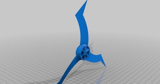 Leise 3 Klinge Stütze Gleichung Kurven Erfinder Kentthoresen 3D Modelle Hobby Macher RC Robotik Propeller propquad thingiverse 3d print model - Mito3D