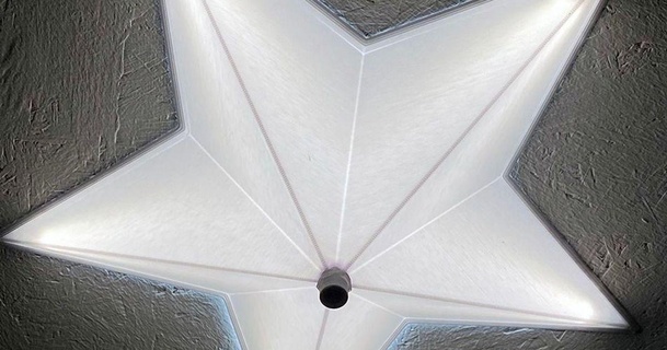 star lamp teto parede vidar 3D modelos casa equipamento luminária conduziu luz LED Estrela 3d print model - Mito3D