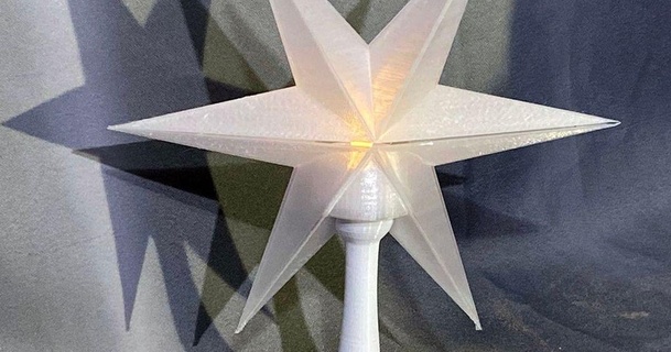 mas étoile LED tea light vidar 3D modèles loisir fabricants idées Noël décorations décoratif lumière 3d print model - Mito3D