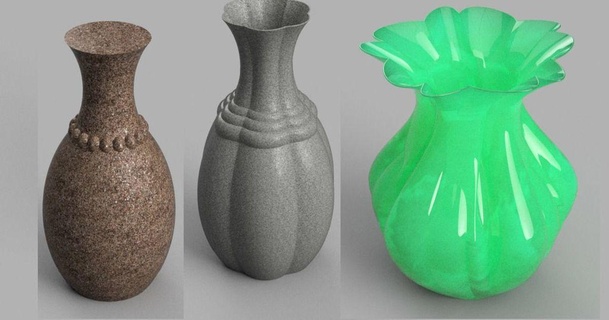 istif farklı vazolar Vidar 3D modeller hobi yapımcılar fikirler toplama Çiçek vazosu yeni spiral vazo 3d print model - Mito3D
