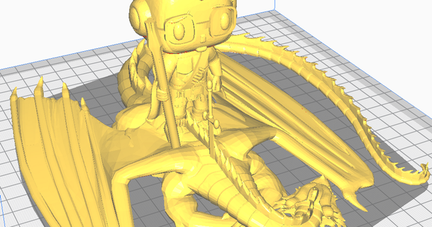 Joel dragon tueur 3d skipperpibe 3D modèles jouets Jeux action figures statues dragons entendu 3d print model - Mito3D