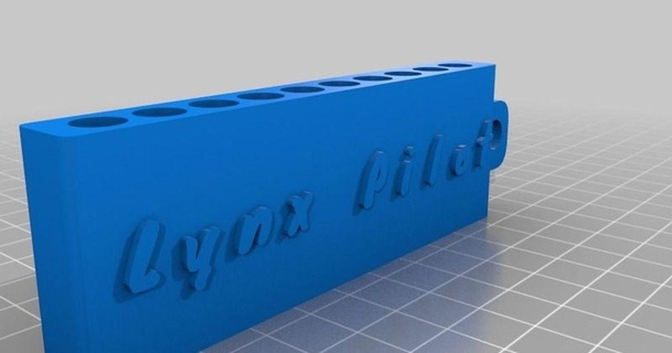 customized golf tee carrier lynxpilot 3D Models Sports & Outdoor Other thingiverse 3d print model - Mito3D