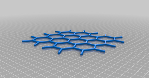 Graphit Struktur Fußabtreter 1 3D Modelle Lernen Objekte allotrop Kohlenstoff Graphen thingiverse 3d print model - Mito3D