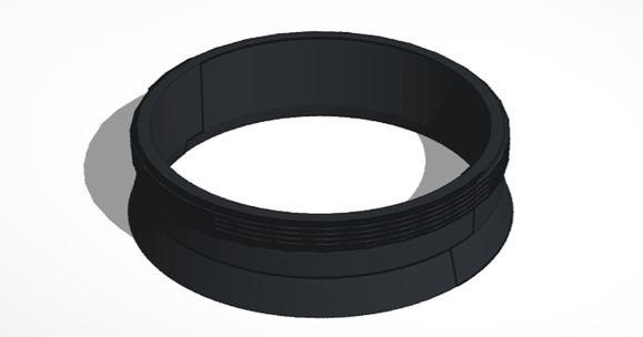 49mm lente capuz threads wide ângulo grego 3D modelos aparelhos foto vídeo thingiverse cobertura 3d print model - Mito3D