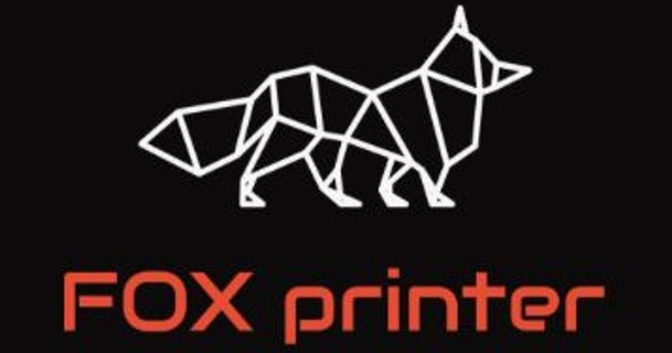 porte clave foxprinter 3D modelos arte Projeto 2D pratos logotipos 3d print model - Mito3D